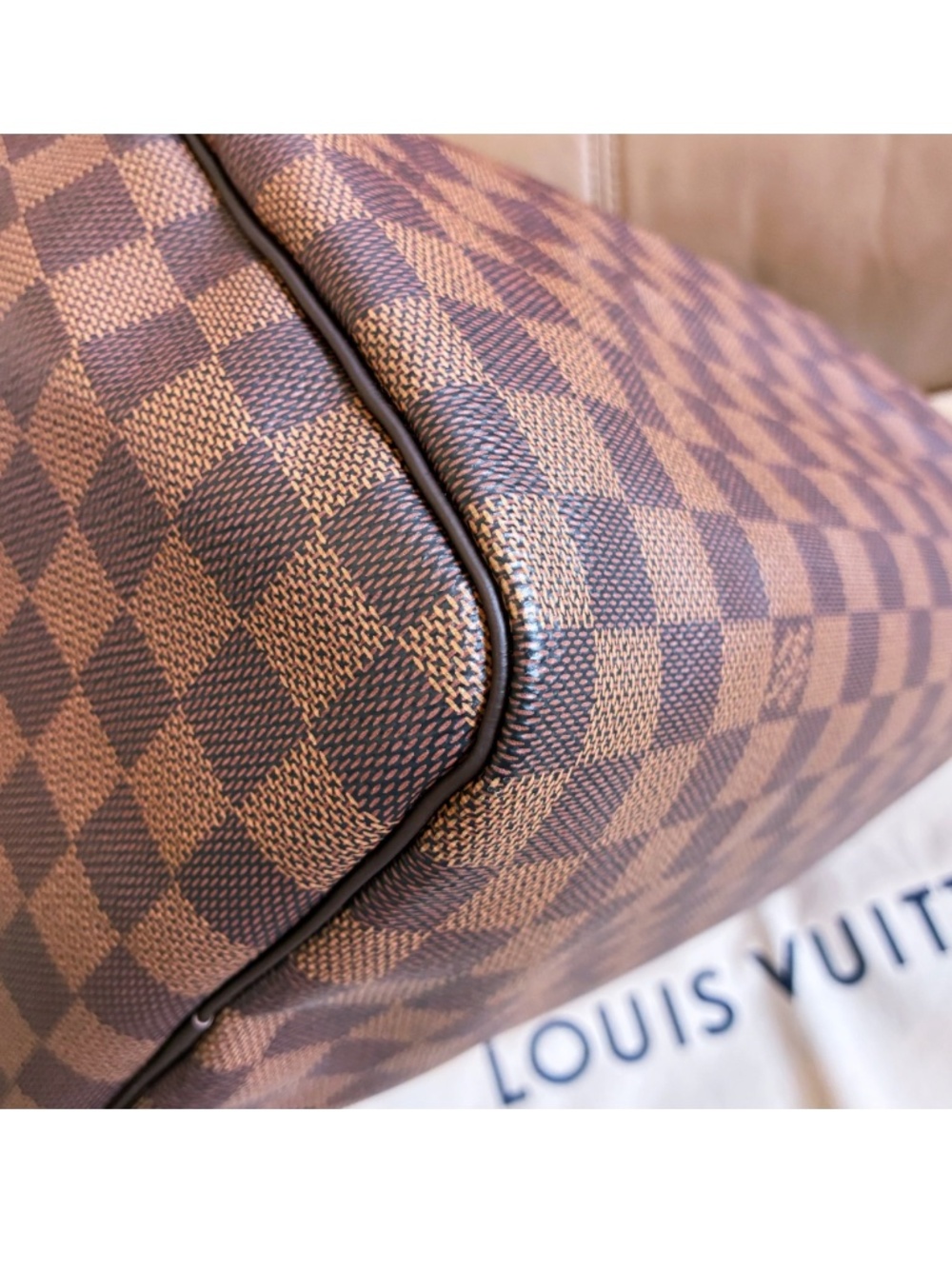 Microchip Louis Vuitton Classic Speedy 30 Damier Ebene Bag New Model - Picture 14 of 16